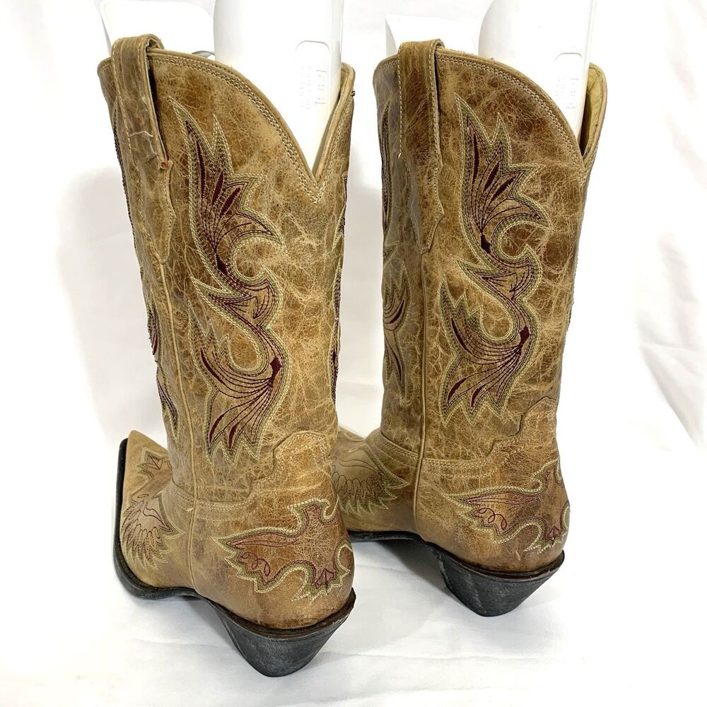Corral Boots Style R1964 with antique saddle crackle leather Women’s Size 11 M - Picture 10 of 16